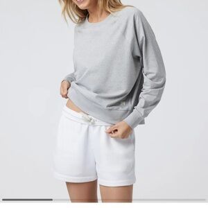 Vuori Heather Gray Halo LS Crew